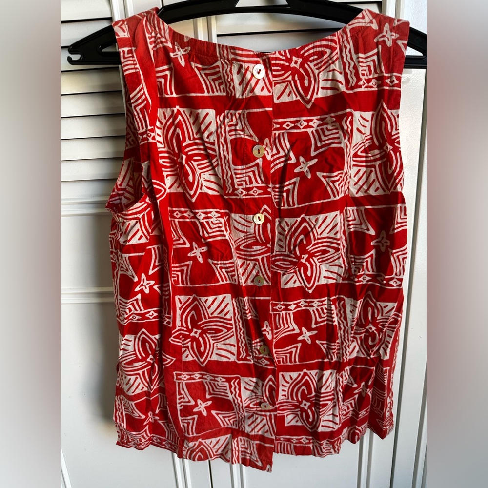 White Rice Print Top - Picture 2 of 6